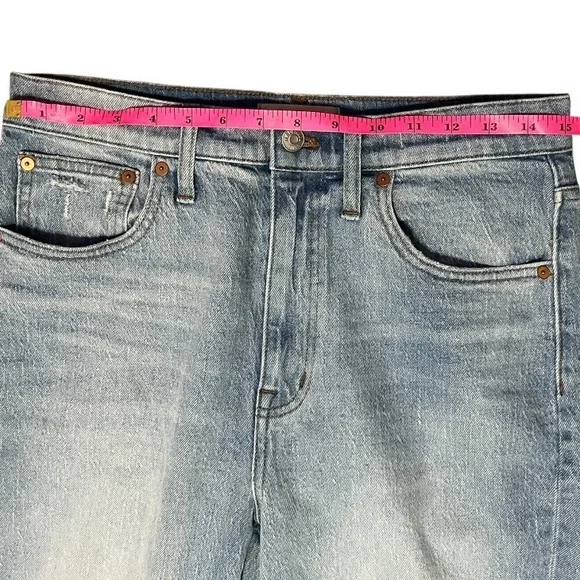 Madewell High Rise Slim Boyjean Prentice Light Wash Denim Womens Size 28 ND555‎ - Picture 6 of 10